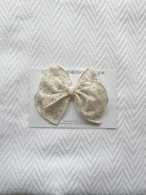 Spring floral fable bow